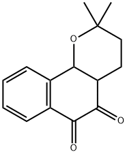 3,4,4a,10b-tetrahydro-2,2-dimethyl-2H-Naphtho[1,2-b]pyran-5,6-dione Struktur