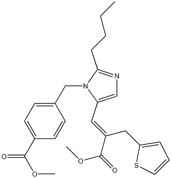 Methyl (E)-3-[2-Butyl-1-[(4-Carbomethoxyphenyl)methyl]imidazol-5-yl]-2-(2-thienylmethyl)-2-propenoate