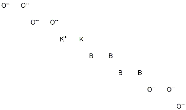 Dipotassium tetraboron heptaoxide Struktur