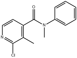 2-Chloro-3-methyl-N-methyl-N-phenylisonicotinamide Struktur