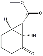 (1alpha,6alpha,7alpha)-2-Oxobicyclo[4.1.0]heptane-7-carboxylic acid methyl ester Struktur