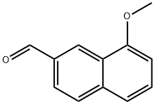 8-Methoxynaphthalene-2-carboxaldehyde Struktur