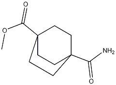 methyl 4-carbamoylbicyclo[2.2.2]octane-1-carboxylate Struktur