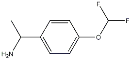 Benzenemethanamine, 4-(difluoromethoxy)-.alpha.-methyl- Struktur