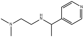 N,N-dimethyl-N'-(1-pyridin-4-ylethyl)ethane-1,2-diamine Struktur