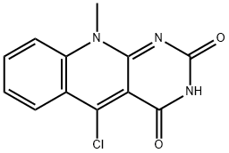 5-chloro-10-methylpyrimido[4,5-b]quinoline-2,4(3H,10H)-dione Struktur