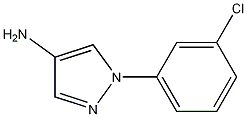 1-(3-Chlorophenyl)-1H-pyrazol-4-amine Struktur