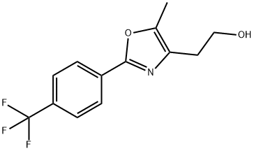 2-(5-METHYL-2-(4-(TRIFLUOROMETHYL)PHENYL)OXAZOL-4-YL)ETHANOL Struktur