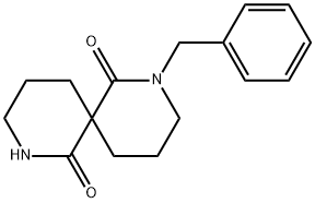 2,8-Diazaspiro[5.5]undecane-1,7-dione, 2-(phenylmethyl)- Struktur