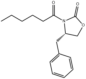 (S)-4-Benzyl-3-hexanoyl-2-oxazolidinone Struktur