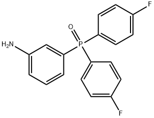 3-[Bis(4-fluorophenyl)phosphinyl]benzenamine Struktur