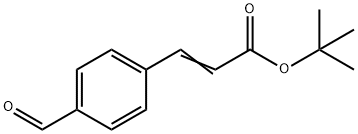 (E)-tert-Butyl 3-(4-formylphenyl)acrylate Struktur