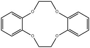 Dibenzo[b,h][1,4,7,10]tetraoxacyclododecin,6,7,14,15-tetrahydro- Struktur