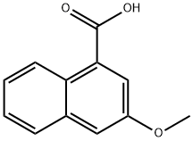 3-Methoxynaphthalene-1-carboxylic acid Struktur