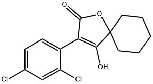 3-(2,4-Dichlorophenyl)-4-hydroxy-1-oxaspiro(4,5)dec-3-en-2-one Struktur