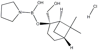 (1R,2R,3S,5R)-Pinanediol Pyrrolidine-2R-boronate Hydrochloride Struktur