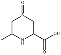 3-Thiomorpholinecarboxylicacid,5-methyl-,1-oxide Struktur