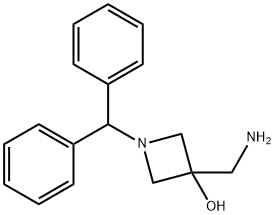 3-(aminomethyl)-1-benzhydrylazetidin-3-ol Struktur