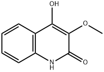 3-Methoxy-2,4-dihydroxyquinoline Struktur