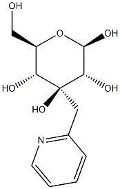 3-Pyridinylmethyl beta-D-glucopyranoside Struktur