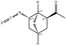 ENDO-2-ACETYL-EXO-6-ISOTHIOCYANATONORBORNANE Struktur