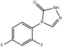 4-(2,4-Difluorophenyl)-2,4-dihydro-3H-1,2,4-triazol-3-one Struktur