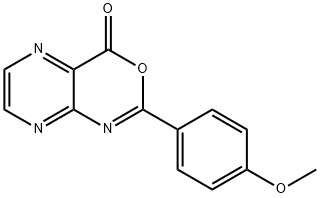 2-(4-Methoxyphenyl)-4H-pyrazino[2,3-d][1,3]oxazin-4-one Struktur