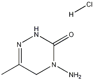 4-Amino-6-methyl-3-oxo-2,3,4,5-tetrahydro-1,2,4-triazine hydrochloride Struktur