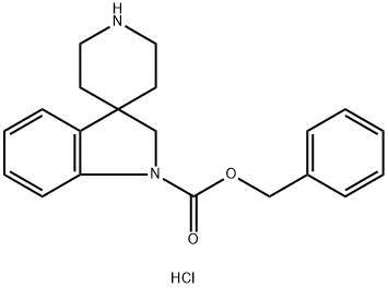 benzyl spiro[indoline-3,4'-piperidine]-1-carboxylate hydrochloride Struktur