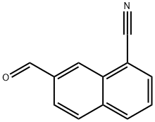 7-Formylnaphthalene-1-carbonitrile Struktur