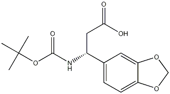 (R)-beta-[[(tert-Butoxy)carbonyl]amino]-1,3-benzodioxole-5-propanoic acid Struktur