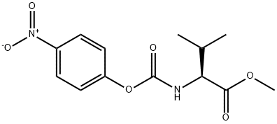 N-(4-Nitrophenoxycarbonyl)-L-valine Methyl Ester 結構式