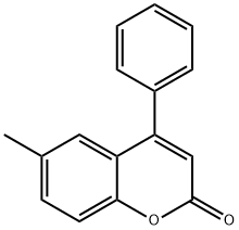 6-Methyl-4-phenylcoumarin Struktur