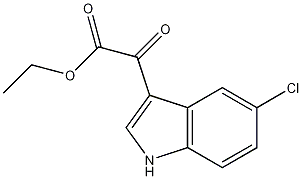 2-(5-Chloro-1H-indol-3-yl)-2-oxoacetic acid ethyl ester Struktur