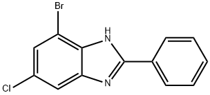 7-Bromo-5-chloro-2-phenyl-1H-benzoimidazole Struktur