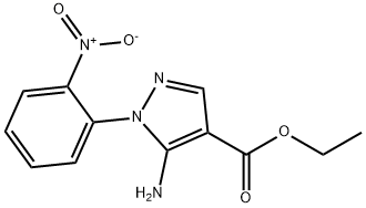 ethyl 5-amino-1-(2-nitrophenyl)-1H-pyrazole-4-carboxylate Struktur