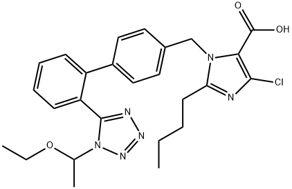 N-1-Ethoxyethyl Losartan Carboxylic Acid Struktur