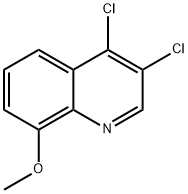 3,4-Dichloro-8-methoxyquinoline Struktur