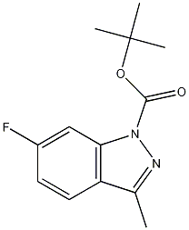 tert-butyl 6-fluoro-3-methyl-1H-indazole-1-carboxylate Struktur