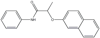 ALPHA-(2-NAPHTHOXY)PROPIONANILIDE Struktur