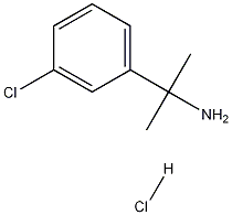 2-(3-CHLOROPHENYL)PROPAN-2-AMINE HYDROCHLORIDE Struktur