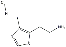 5-(2-Aminoethyl)-4-methylthiazole monohydrochloride Struktur