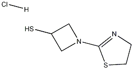 3-Azetidinethiol, 1-(4,5-dihydro-2-thiazolyl)-, monohydrochloride Struktur