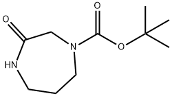 1-Boc-3-Oxo-1,4-diazepane Struktur