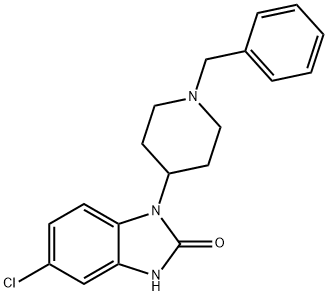 1-(1-benzylpiperidin-4-yl)-5-chloro-1H-benzo[d]imidazol-2(3H)-one Struktur