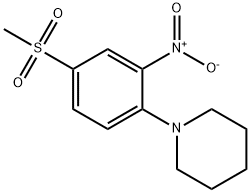 1-[4-(Methylsulfonyl)-2-nitrophenyl]piperidine Struktur