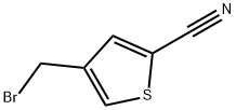 4-Bromomethyl-thiophene-2-carbonitrile Struktur