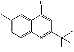 4-Bromo-6-methyl-2-(trifluoromethyl)quinoline Struktur