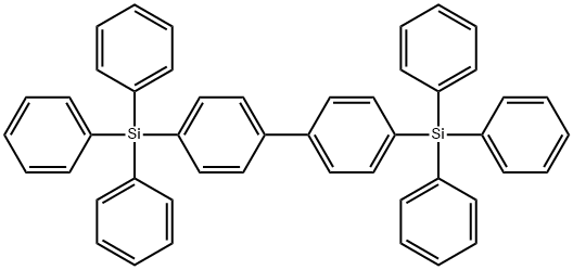 4,4'-雙(三苯基硅基)-1,1'-聯(lián)苯 結(jié)構(gòu)式