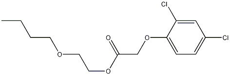 2-Butoxyethyl-2-(2,4-dichlorophenoxy)acetate Struktur